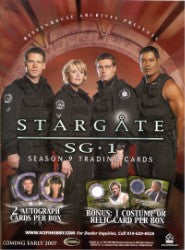 Stargate SG-1 Season 9 Trading Card Sell Sheet