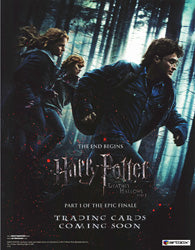 Harry Potter and the Deathly Hallows Part 1 Trading Card Sell Sheet
