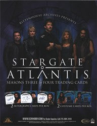 Stargate Atlantis Seasons 3 & 4 Trading Card Sell Sheet