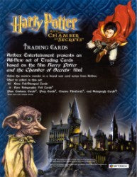 Harry Potter and the Chamber of Secrets Trading Card Sell Sheet