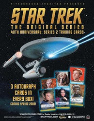 Star Trek TOS 40th Anniversary Series 2 Trading Card Sell Sheet