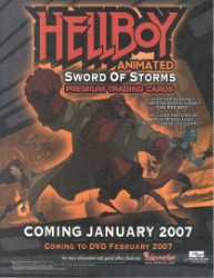 Hellboy Animated Sword of Storms Trading Card Sell Sheet
