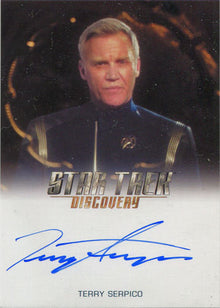Star Trek Discovery Season 1 Autograph Card Terry Serpico as Brett Anderson (FB)