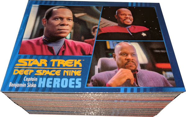 Star Trek DS9 Heroes & Villains Complete 100 Card Base Set