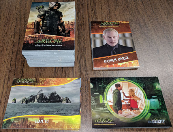 Arrow Season 4 Complete Mini Master 72 Card Base Set & 27 Chase Cards