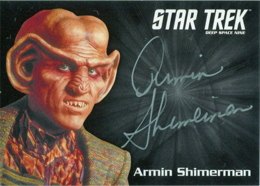 Star Trek DS9 Heroes & Villains Silver Autograph Card Armin Shimerman as Quark