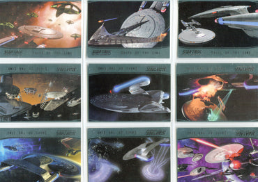 Star Trek TNG Portfolio Prints S1 Ships of the Line Complete 9 Chase Set