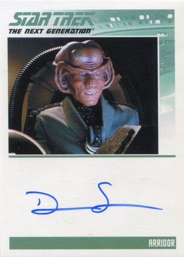 Star Trek TNG Portfolio Prints S1 Autograph Card Dan Shor as Arridor