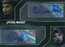 Star Wars Chrome Perspectives Dual Autograph Olivia D'Abo Nika Futterman 055/200