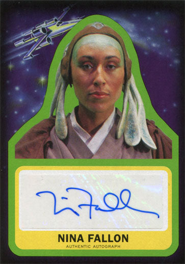 Star Wars Journey to the Force Awakens Autograph Card Nina Fallon as Stass Allie