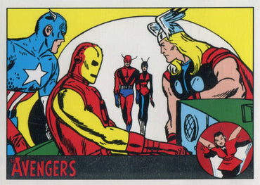 Marvel Avengers Silver Age 13 Silver Parallel Chase Card 095/100