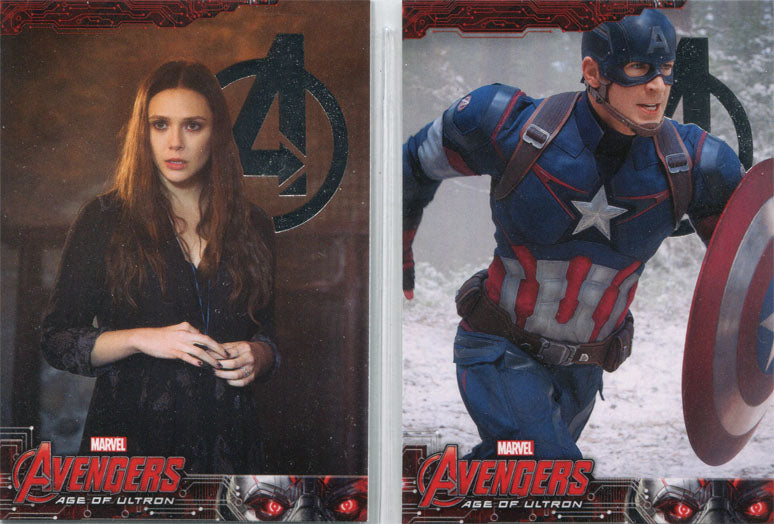Marvel Avengers Age of Ultron Base Parallel Silver Foil Complete 90 Card Set