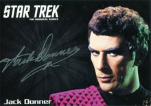 Star Trek TOS 50th Anniversary Autograph Silver Jack Donner as Subcommander Tal