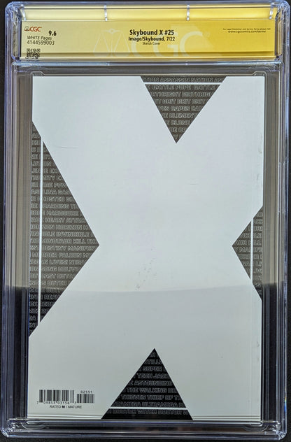 Skybound X #25 CGC 9.6 Sketch Cover Variant Signed by Ryan Ottley