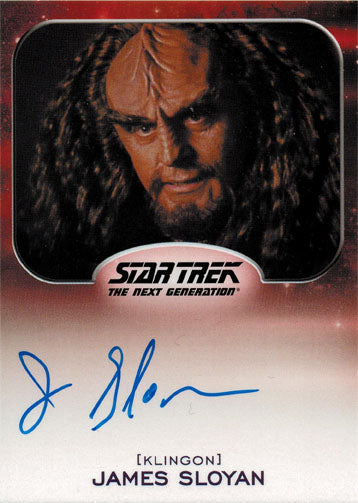 Star Trek Aliens Autograph Card TNG James Sloyan as K Mtar