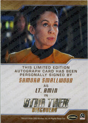 Star Trek Discovery Season 2 Autograph Card Samora Smallwood as Lt. Amin