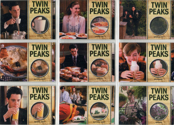 Rittenhouse 2019 Twin Peaks Archives Scratch-n-Sniff Complete 9 Card Chase Set
