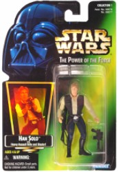 Star Wars POTF Han Solo Action Figure Green Card