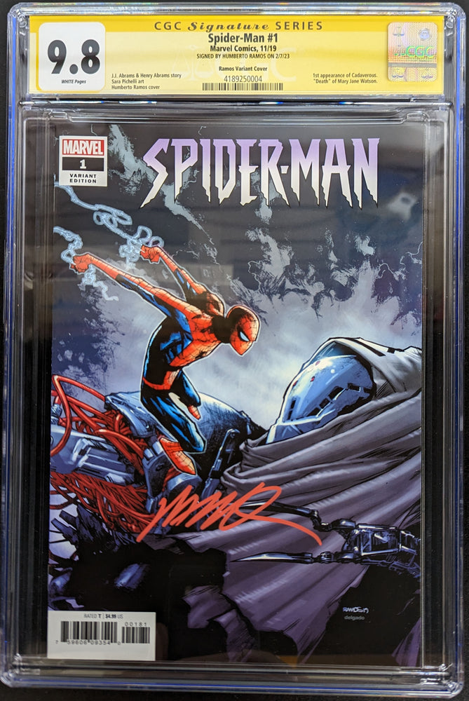 SPIDER-MAN #1 (OF 5) PARTY VAR CGC 9.8 Signed by Humberto Ramos