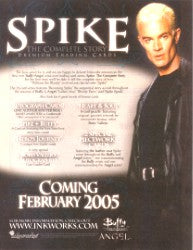 Buffy Spike The Complete Story Trading Card Sell Sheet