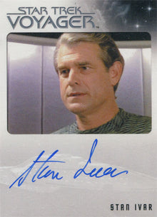Star Trek Voyager Heroes & Villains Autograph Card Stan Ivar as Mark Johnson