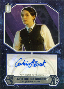 Doctor Who 2015 Autograph Catrin Stewart as Jenny Flint Purple Parallel #09