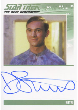 Star Trek TNG Heroes & Villains Autograph Card Daniel Stewart as Batai