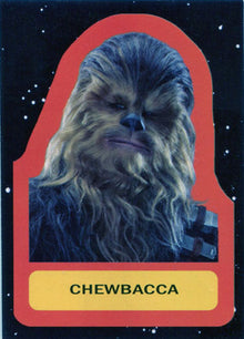 Star Wars Journey to Last Jedi Character Sticker Chase Card 11 Chewbacca