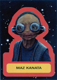 Star Wars Journey to Last Jedi Character Sticker Chase Card 17 Maz Kanata