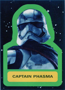 Star Wars Journey to Last Jedi Character Sticker Chase Card 6 Captain Phasma