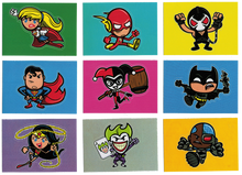 DC Comics Epic Battles BAM! Sticker Variant Complete 9 Card Chase Set