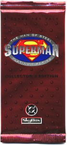 Superman The Man of Steel Platinum Widevision Factory Sealed Trading Card Pack