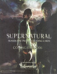 Supernatural Season One Trading Card Sell Sheet