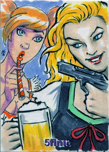 Female Persuasion Series 5 TFP5 5fini3 Sketch Card Matthew Sutton & JP Perez V2