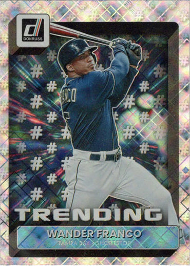 Panini Donruss Baseball 2021 Diamond Trending Insert Card T-7 Wander Franco
