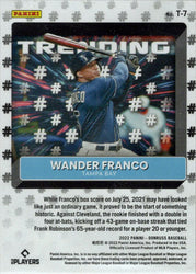 Panini Donruss Baseball 2021 Diamond Trending Insert Card T-7 Wander Franco