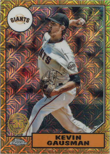 Topps Series One Baseball 2022 Chrome Silver Card T87C-52 Kevin Gausman