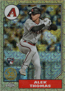 Topps Series One Baseball 2022 Chrome Silver Card T87C-67 Alek Thomas