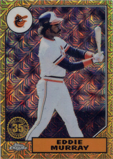 Topps Series One Baseball 2022 Chrome Silver Card T87C-99 Eddie Murray