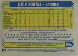 Topps Series Two Baseball 2022 Chrome Silver Card T87C2-4 Nick Fortes