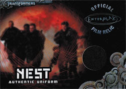 Transformers Optimum Collection Costume Memorabilia Card TC1 Nest Uniform