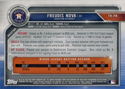 Topps Holiday Baseball 2019 Green Border Parallel Card TH-FN Freudis Nova 19/99