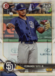 Topps Holiday Baseball 2018 Bowman Base Card TH-FTJ Fernando Tatis Jr.