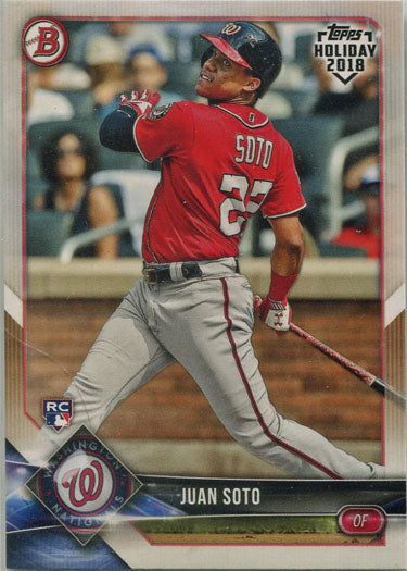 Topps Holiday Baseball 2018 Bowman Base Card TH-JSO Juan Soto