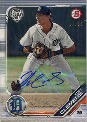 Topps Holiday Baseball 2019 Turkey Parallel Autograph Card TH-KC Kody Clemens 07/35