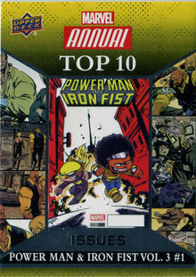 Marvel Annual 2016 Top Ten Issues Chase Card TIV-5 Power Man Iron Fist Young
