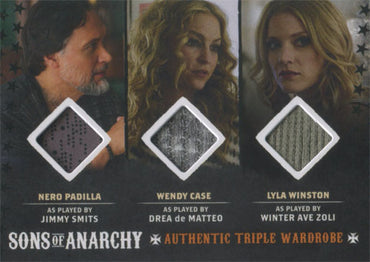 Sons of Anarchy Seasons 6 & 7 Costume Wardrobe Card TM1 Smits De Matteo Zoli