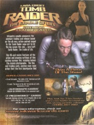 Laura Croft Tomb Raider Cradle of Life Trading Card Sell Sheet