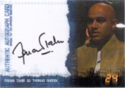 Twenty Four Season 4 Faran Tahir Autograph Card