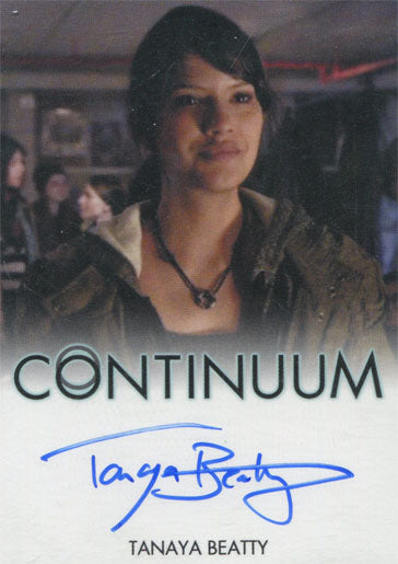 Continuum Season 3 Autograph Card Tanaya Beatty as Rebecca Full Bleed